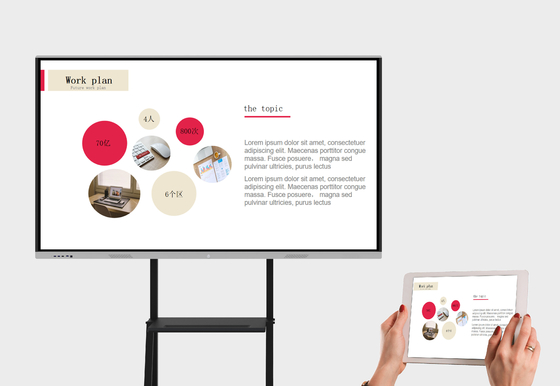 LED Interactive 105 Inch Smart Board With USB WIFI Multi Input