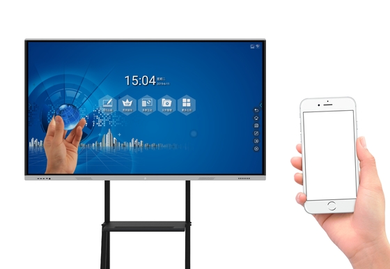 Quad Core Interactive Touch Whiteboard Digital 60hz For Presentation