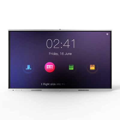 Ir Touch Interactive Smart Boards 4k Resolution For Presentation OEM