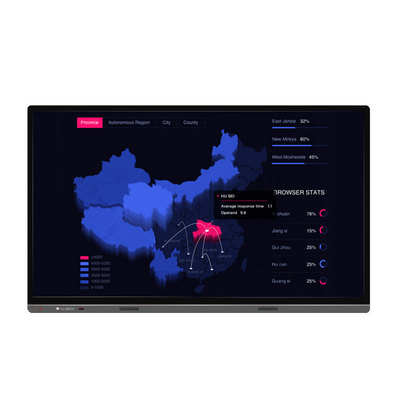 IR Touch 65 Inch Smart Board , Electronic Touch Screen Board For Screen Sharing