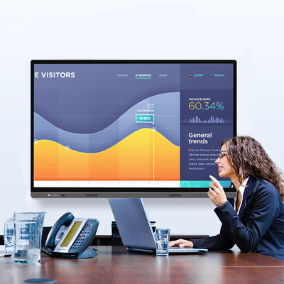 Smart LED Ir Touch Interactive Digital Board 4K 3840×2160 Resolution
