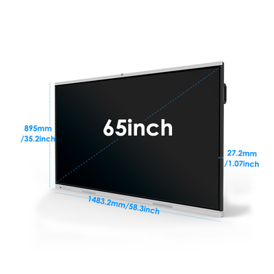 Ir Touch Interactive Smart Boards 4k Resolution For Presentation OEM