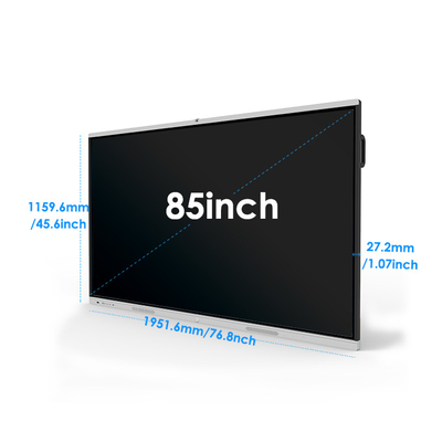 4K Android OPS Computer LCD Display Panel 85 Inch White Board Interactive Whiteboard Smart