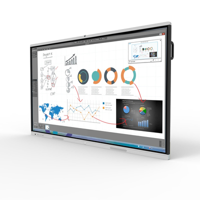 4K Android OPS Computer LCD Display Panel 85 Inch White Board Interactive Whiteboard Smart