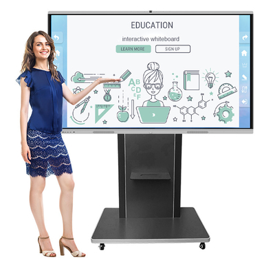 Silver Smart Class Interactive Whiteboard Capacitive Touch Electronic