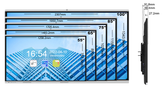 Digital Interactive Display Whiteboard , 10 Points Touch Screen Monitor For Education