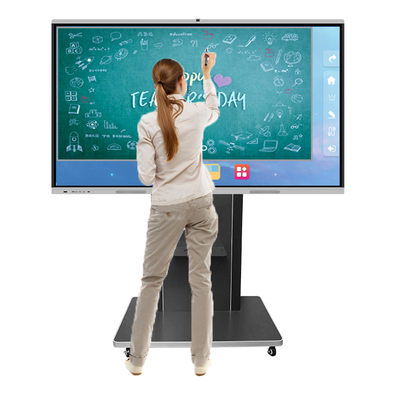 Multipurpose WIFI 55 Inch Smart Board Anti Glare Glass Material
