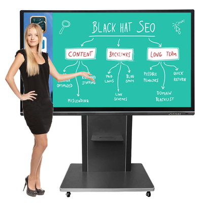 Ultra HD 98 Inch Interactive Display 8 Million Pixels For Teaching Education