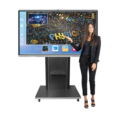 4k Resolution Touch Screen Interactive White Board High Brightness 65 Inch