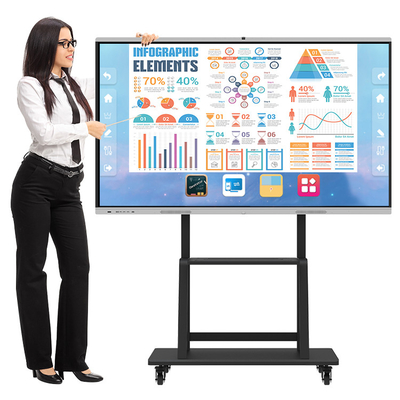 98" Touch Screen Smart Board For Teaching Interactive Intelligent OEM ODM