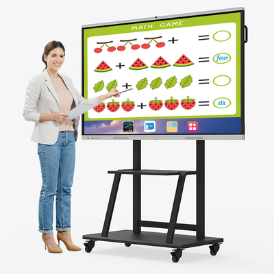 Electronic 86 Inch Smart Board 10 Points Touches For Online Teaching ODM