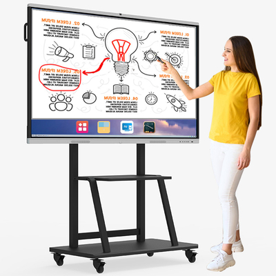 Electronic 86 Inch Touch Screen Monitor , Interactive Whiteboard Display For Teaching
