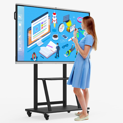 85 Inch Touchscreen Whiteboard Monitor , Smart Interactive Panel Display
