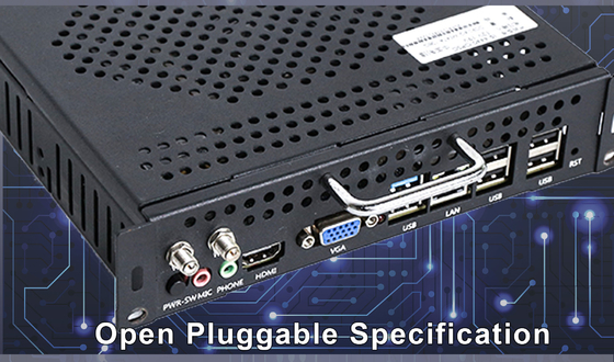 4K OPS Mini PC , Open Pluggable Specification PC Industrial 