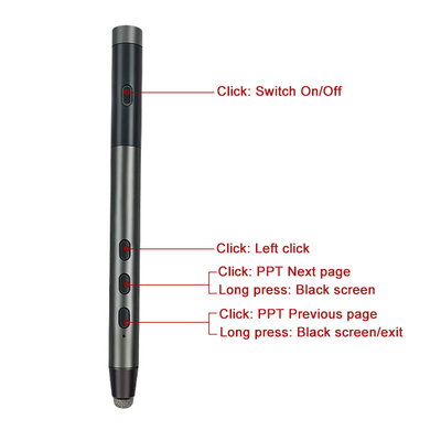 Fluent Intelligent Stylus Pen For Interactive Whiteboard RF 2.4GHZ Remote Control
