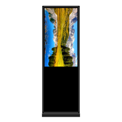 TFT Floor Standing Digital Signage , Floor Standing Touch Screen Kiosk 49 Inch
