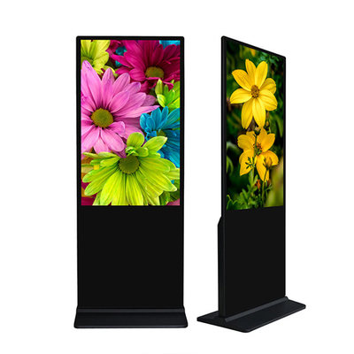 TFT Floor Standing Digital Signage , Floor Standing Touch Screen Kiosk 49 Inch