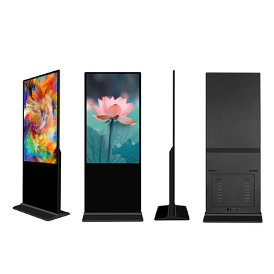 1920×1080 Indoor Floor Standing Digital Signage 55 Inch Size