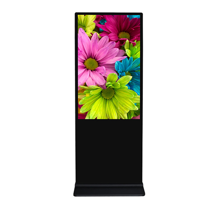 OEM ODM Floor Standing Digital Signage , 75 Inch Floor Standing Advertising Display