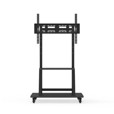 Universal Height Adjustable Rolling TV Stand With Wheels 90 Degrees Swivel