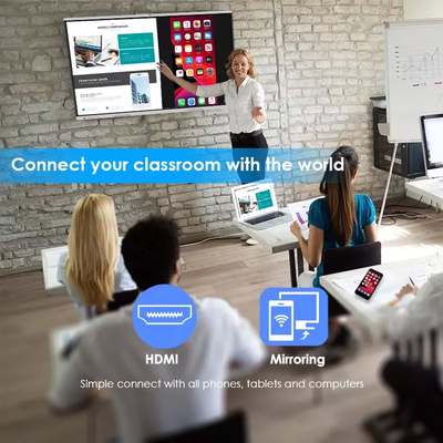 4K LCD HDMI 55 Inch Interactive Whiteboard For Classroom