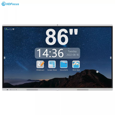 Aluminum Edging 86 Inch Smart Touch Interactive Whiteboard For Classroom
