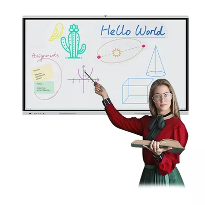 Class Teaching Interactive Digital Whiteboard , Flat Panel White Interactive Board