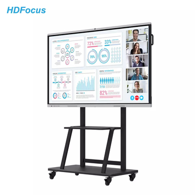 Students 98 Inch Interactive Smart Board IR Touch 4k With Camera