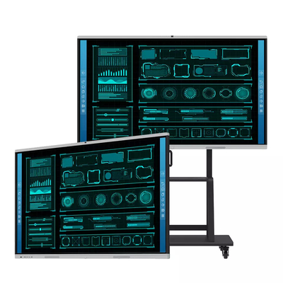 Anti Reflection Tempered Glass Interactive Flat Panel , Smart Touch Interactive Board
