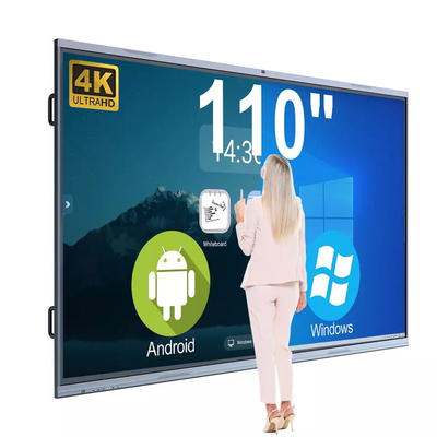 LAN 110 Inch Lcd Panel Interactive Smart Whiteboard For School