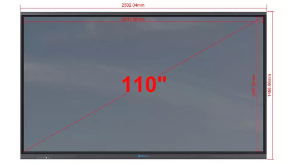 Teaching lcd Panels 110 Inch Interactive Smart Whiteboard ROHS Approved