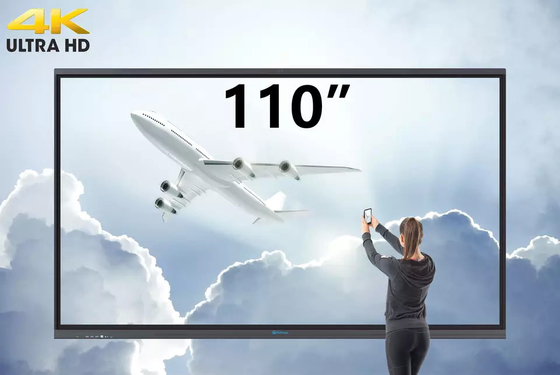 Teaching lcd Panels 110 Inch Interactive Smart Whiteboard ROHS Approved