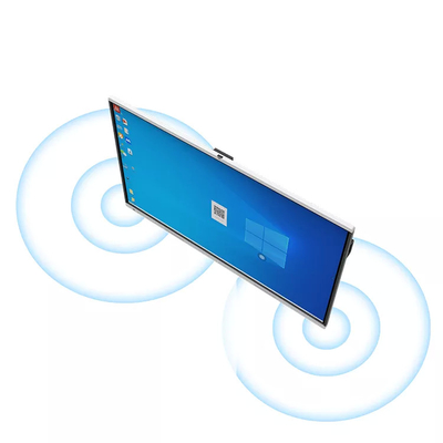 20 Points IR Touch 65 Inch Smart Board Aluminum Edging Toughened Glass