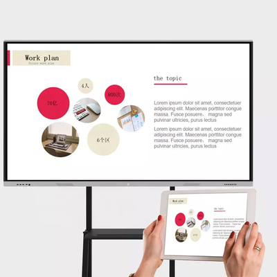 100 Inch IR Display 4K UHD Smart Interactive Board  LCD Writing