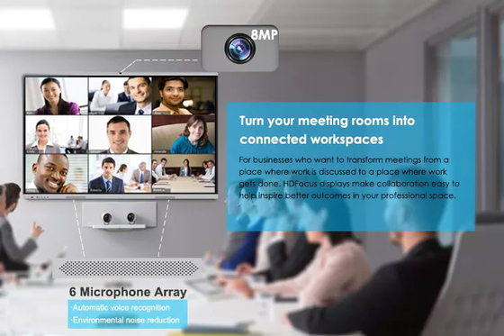 4K 98 Inch Interactive Display Touch Screen Electronic White Board