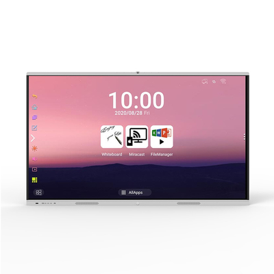 Ultra HD 4k Interactive Smart Boards 60hz Anti Glare Glass Material