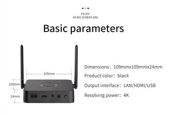 4K HD Wireless TV Transmitter 300Mbps Speed With USB Interface