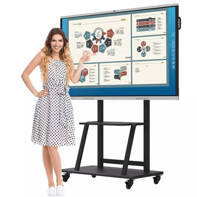 Aluminum Edging 86 Inch Smart Touch Interactive Whiteboard For Classroom