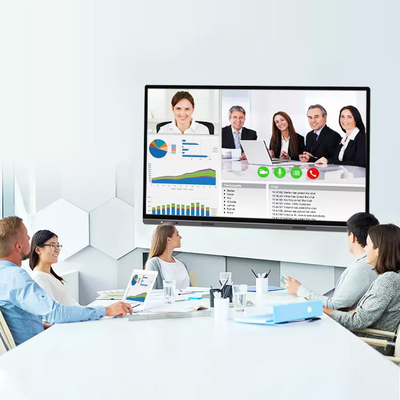 4k Flat Panel 86 Inch Interactive Whiteboard Pen / Finger Touch writing method